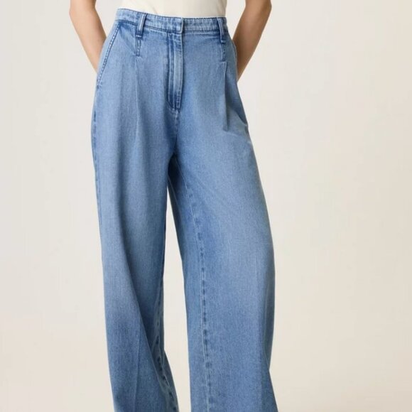 Rag & Bone Aurora Pleated Trouser Cloud Denim in Winwood - NWT